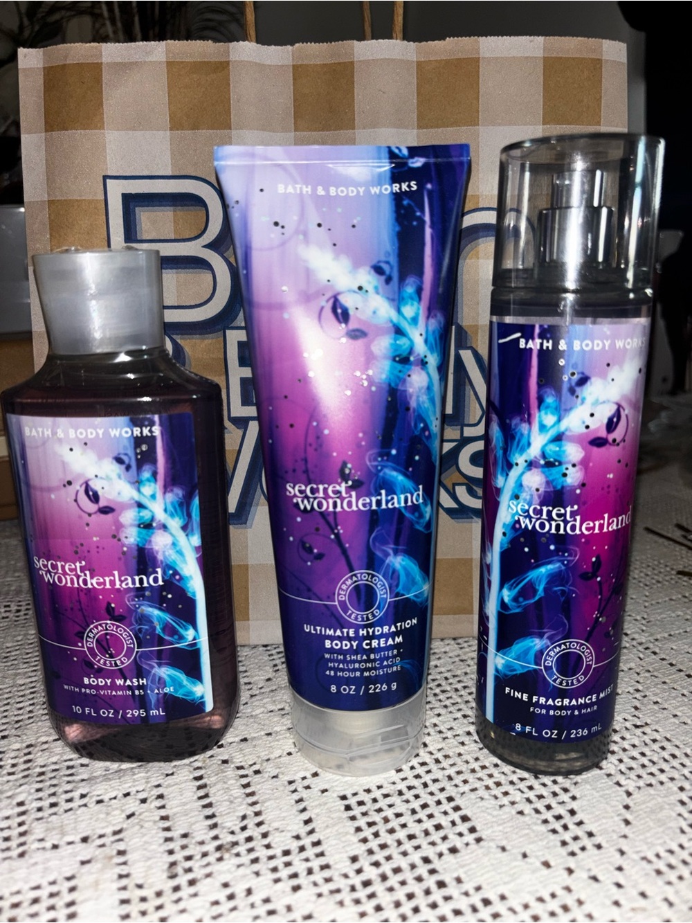 (2026)Bath & Body Works Secret Wonderland - Purple Body Cream & Fragrance Set